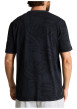 Thumbnail T-shirt en coton marine à motifs pourvu d'une coupe droite et d'un col rond - Image 4