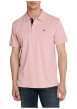 Thumbnail Polo en coton rose uni pourvu d'un col boutonné et de manches courtes - Image 3