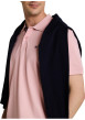 Thumbnail Polo en coton rose uni pourvu d'un col boutonné et de manches courtes - Image 6