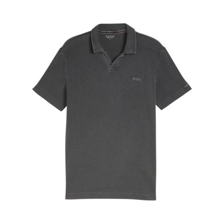 Polo anthracite uni pourvu d'une coupe droite...
