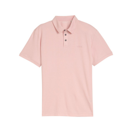 Polo rose uni pourvu de manches courtes et d'un...