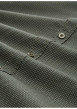 Thumbnail Chemise en coton kaki à motifs pourvue d'une coupe droite et d'un col français - Image 2