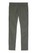 Thumbnail Pantalon chino en coton kaki uni pourvu de passants pour la ceinture