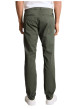 Thumbnail Pantalon chino en coton kaki uni pourvu de passants pour la ceinture - Image 4