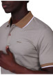 Thumbnail Polo taupe à coupe droite pourvu d'un col boutonné et de manches courtes - Image 4