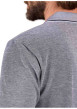 Thumbnail Polo en coton biologique anthracite à coupe droite pourvu d'un col boutonné - Image 2