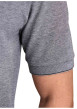 Thumbnail Polo en coton biologique anthracite à coupe droite pourvu d'un col boutonné - Image 3