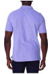 Thumbnail Polo en coton biologique violet à coupe droite pourvu d'un col boutonné - Image 2