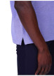 Thumbnail Polo en coton biologique violet à coupe droite pourvu d'un col boutonné - Image 3