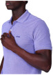 Thumbnail Polo en coton biologique violet à coupe droite pourvu d'un col boutonné - Image 4