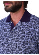 Thumbnail Polo en coton biologique bleu à coupe droite pourvu d'un col boutonné - Image 4