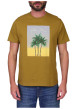 Thumbnail T-shirt en coton biologique jaune à coupe droite pourvu d'un col rond