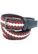 Thumbnail Ceinture multicolore en maille tressée pourvue d'une boucle à ardillon