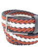 Thumbnail Ceinture multicolore en maille tressée pourvue d'une boucle à ardillon - Image 2