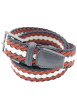 Thumbnail Ceinture multicolore en maille tressée pourvue d'une boucle à ardillon - Image 3
