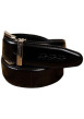Thumbnail Ceinture en cuir noire satinée pourvue d'une boucle à ardillon - Image 3