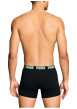 Thumbnail Lot de 2 boxers classiques en coton noirs unis pourvus d'une taille élastiquée - Image 4