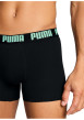 Thumbnail Lot de 2 boxers classiques en coton noirs unis pourvus d'une taille élastiquée - Image 6