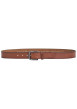 Thumbnail Ceinture en cuir de vache camel unie pourvue d'une fermeture par boucle ardillon - Image 2