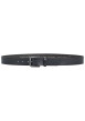 Thumbnail Ceinture en cuir de vache noire unie pourvue d'une fermeture par boucle ardillon