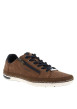 Thumbnail Sneakers cognac à talon plat avec des lacets et un zip latéral - Image 3