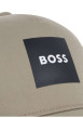 Thumbnail Casquette kaki unie pourvue d'une fermeture à strapback avec logo de la marque - Image 4