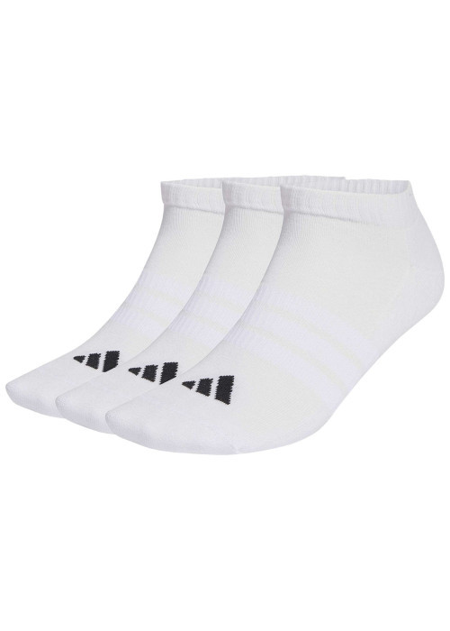 Lot de 3 paires de chaussettes basses blanches pourvues du logo de la marque