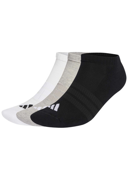 Lot de 3 paires de chaussettes basses multicolores pourvues du logo de la marque