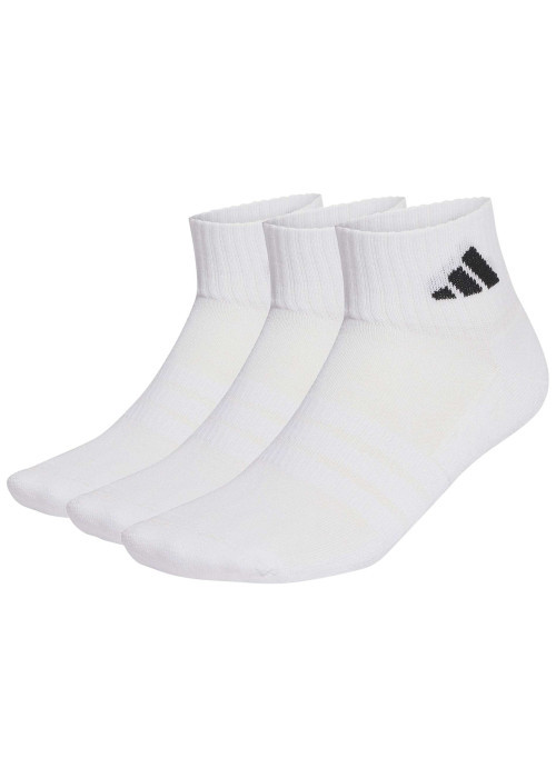 Lot de 3 paires de chaussettes basses blanches pourvues du logo de la marque