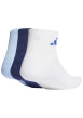 Thumbnail Lot de 3 paires de chaussettes basses bleues pourvues du logo de la marque - Image 2