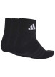 Thumbnail Lot de 3 paires de chaussettes basses noires pourvues du logo de la marque - Image 2
