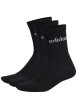 Thumbnail Lot de 3 paires de chaussettes hautes en coton noires ornées du nom de la marque