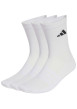 Thumbnail Lot de 3 paires de chaussettes hautes en coton blanches finition bord-côte