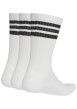 Thumbnail Lot de 3 paires de chaussettes hautes blanches pourvues du logo de la marque - Image 2