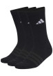 Thumbnail Lot de 3 paires de chaussettes hautes noires pourvues du logo de la marque