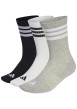 Thumbnail Lot de 3 paires de chaussettes hautes multicolores pourvues du logo de la marque