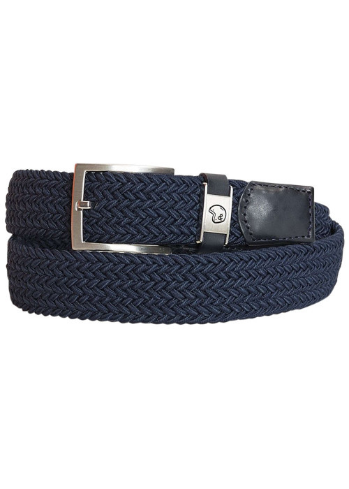Ceinture marine unie pourvue d'une fermeture par boucle ardillon