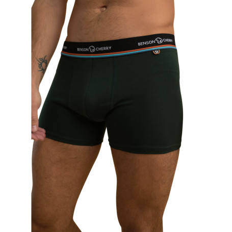 Lot de 2 boxers classiques en coton mélangé...