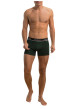 Thumbnail Lot de 2 boxers classiques en coton mélangé multicolores unis - Image 3