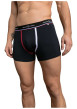 Thumbnail Lot de 2 boxers classiques en coton multicolore unis avec nom de la marque