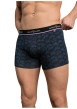 Thumbnail Lot de 2 boxers classiques en coton multicolore unis avec nom de la marque - Image 2