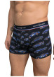 Thumbnail Lot de 2 boxers classiques en coton marine unis avec le nom de la marque