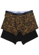 Thumbnail Lot de 2 boxers classiques en coton multicolores avec logo de la marque