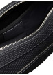 Thumbnail Sacoche noire unie en maille tressée avec un logo en pièces métalliques - Image 4