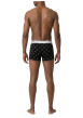 Thumbnail Lot de 3 boxers en coton noir/blanc uni avec des logos et une coupe ajustée - Image 3