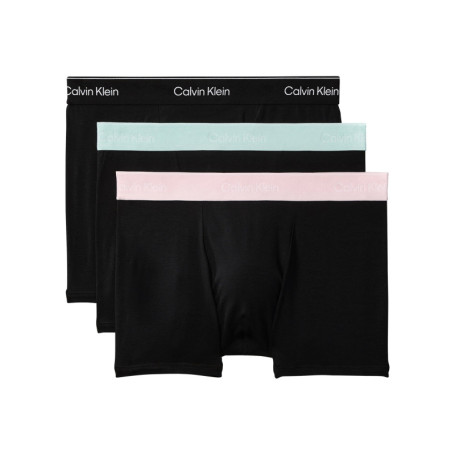 Lot de 3 boxers classique en coton noir uni...