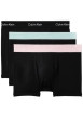 Thumbnail Lot de 3 boxers classique en coton noir uni avec une coupe ajustée