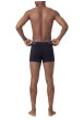 Thumbnail Lot de 3 boxers classique en coton noir uni avec une coupe ajustée - Image 3