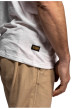 Thumbnail T-shirt Bell en coton blanc à coupe droite pourvu d'un col rond - Image 4
