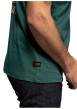 Thumbnail T-shirt Vernon en coton vert à coupe droite pourvu d'un col rond - Image 4